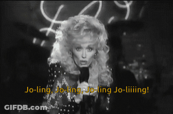Woman Singing Into Microphone Jo-Ling Jo-Ling Jo-Ling Jo-Liiiing GIF