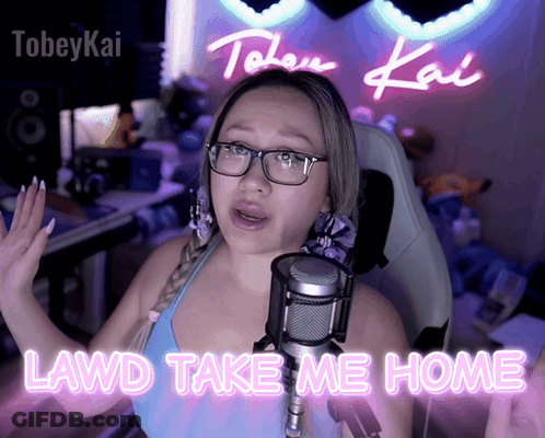 Woman Singing Into Microphone Lawd Take Me Home GIF
