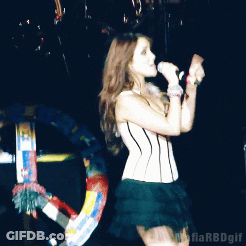 Woman Singing Into Microphone Mafia Rbdgif GIF