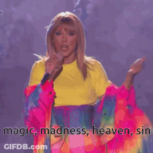 Woman Singing Into Microphone Magic Madness Heaven Sin GIF