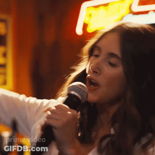 Woman Singing Into Microphone Prime Video GIF