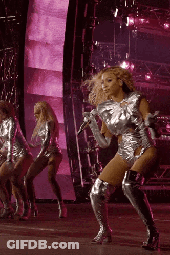 Woman Singing Into Microphone GIF