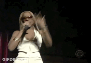 Woman Singing Into Microphone GIF