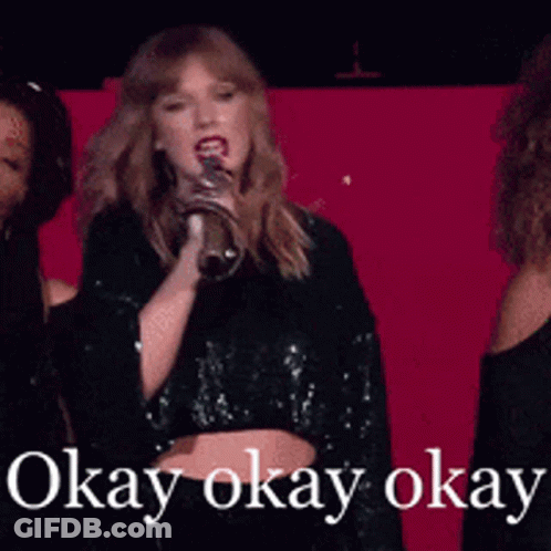 Woman Singing Into Microphone Saying Okay Okay Okay GIF