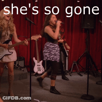 Woman Singing Into Microphone She's So Gone GIF