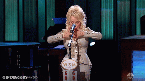 Woman Singing Into Microphone Speech Bubble WSM GIF