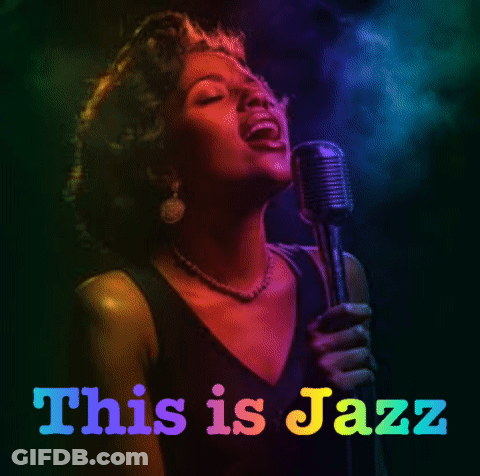 Woman Singing Into Microphone This Is Jazz GIF