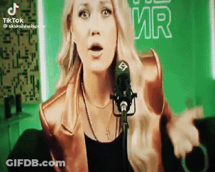 Woman Singing Into Microphone VR GIF