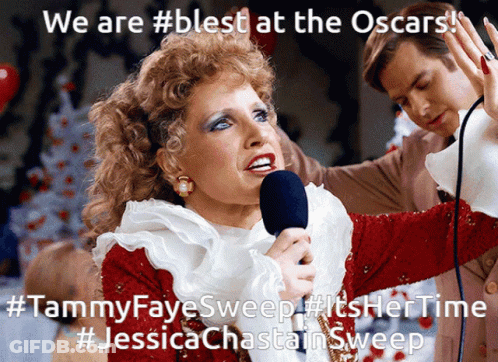 Woman Singing Into Microphone We Are #Blest At The Oscars GIF