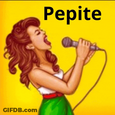 Woman Singing Into Microphone With Pepite GIF