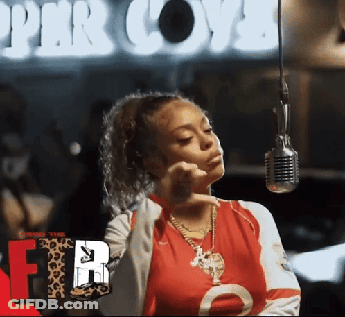 Woman Singing Into Microphone GIF