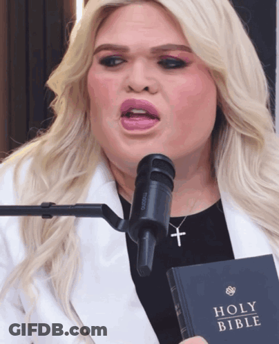 Woman Singing Into Microphone GIF