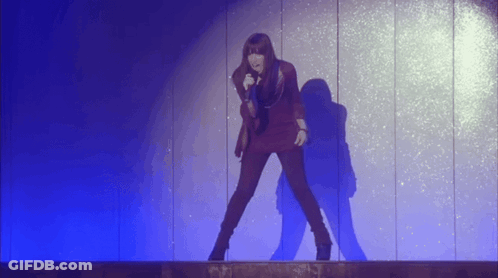Woman Singing Into Microphone GIF
