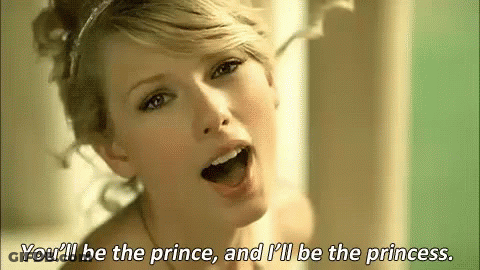 Woman Singing You'll Be The Prince And I'll Be The Princess GIF