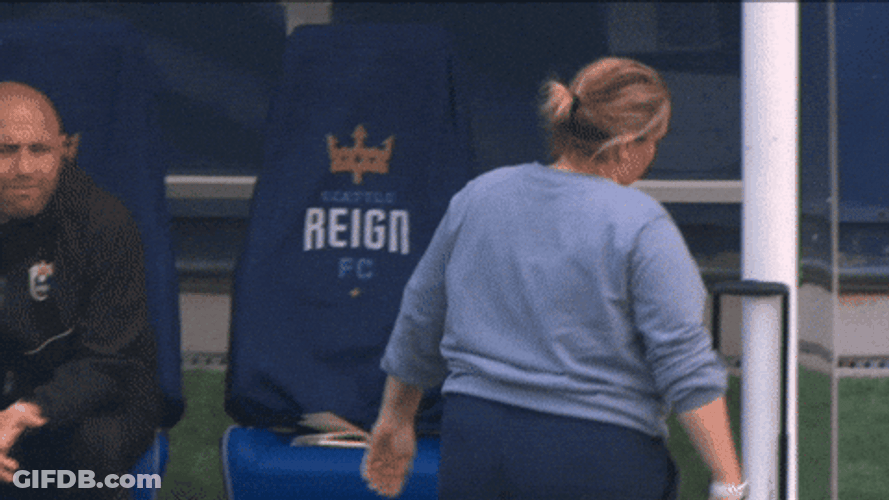 Woman Sit Down Cross Arms GIF