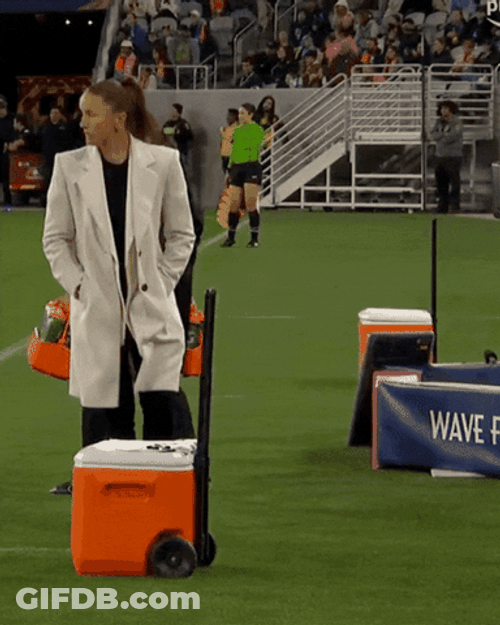 Woman Sit Down On Cooler Box GIF