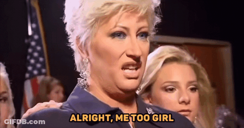 Woman Sits At Table Saying It's Called Domestic Violence GIF