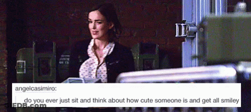 Woman Sitting And Thinking About Cuteness GIF