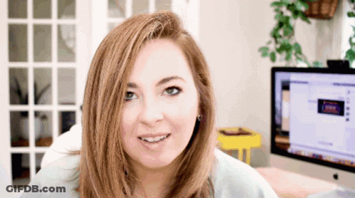 Woman Sitting At Computer Saying Sonic GIF