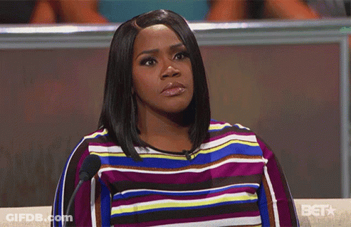 Woman Sitting At Microphone On Bet Show GIF