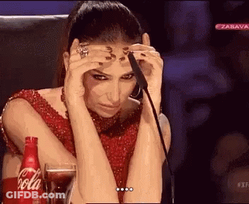 Woman Sitting At Microphone With Coca Cola GIF