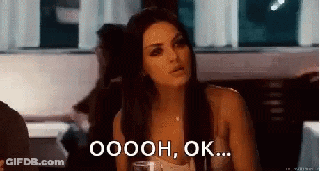 Woman Sitting At Restaurant With Wine Saying Oooh Ok GIF