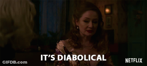 Woman Sitting At Table With And Not In The Good Way Netflix GIF