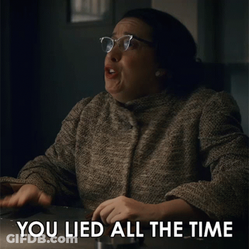 Woman Sitting Behind You Lied All The Time GIF