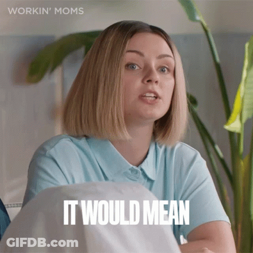 Woman Sitting Down Speaking GIF