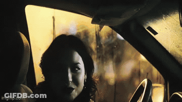 Woman Sitting In Car GIF