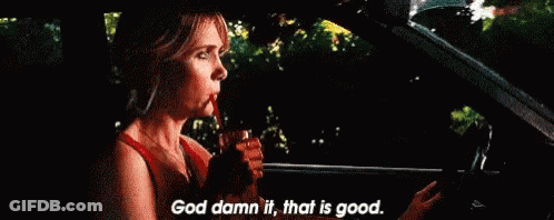 Woman Sitting In Car Holding Drink GIF