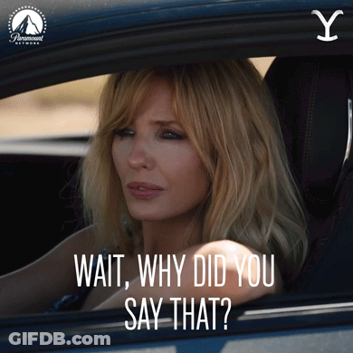 Woman Sitting In Car Saying Wait Why Did You Say That GIF