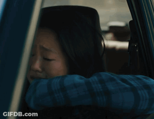 Woman Sitting In Car Surprised GIF