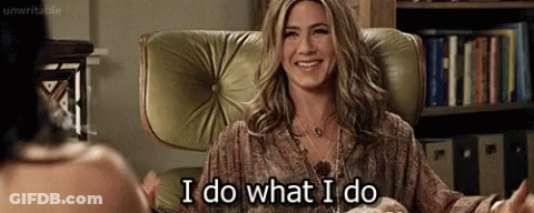 Woman Sitting In Chair I Do What I Do GIF