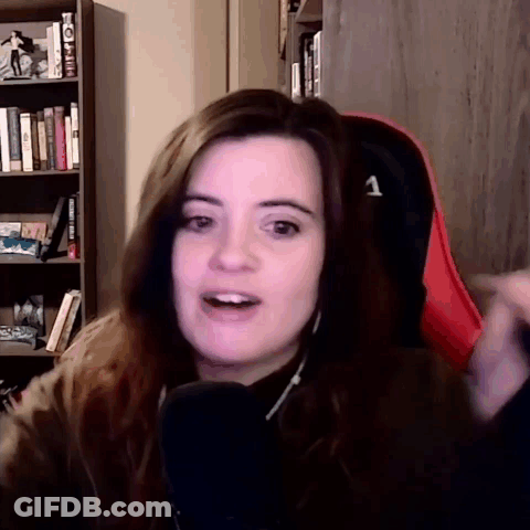 Woman Sitting In Chair Number 1 GIF