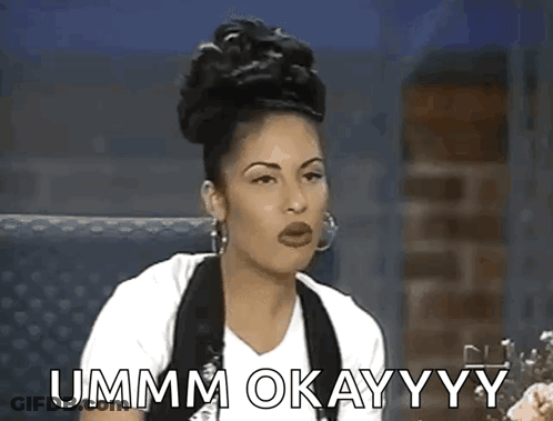 Woman Sitting In Chair Saying Ummm Okay Yy GIF