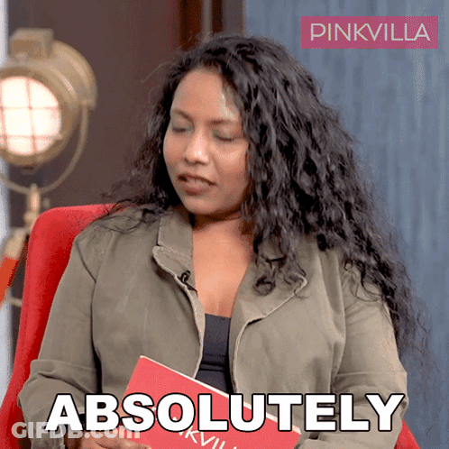 Woman Sitting In Chair With Book And Absolutely GIF