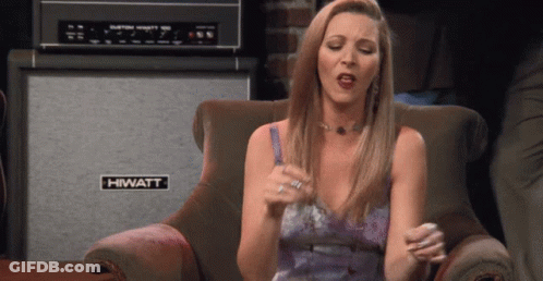 Woman Sitting In Chair With Hiwatt Amplifier GIF