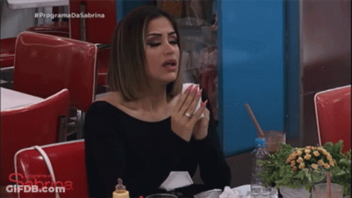 Woman Sitting In Diner With Sabrina GIF