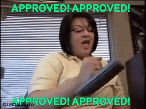 Woman Sitting In Front Of Computer Approved GIF