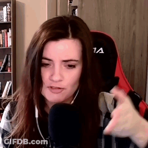 Woman Sitting In Front Of Microphone GIF