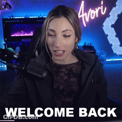 Woman Sitting In Front Of Microphone Welcome Back GIF