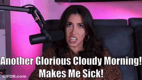 Woman Sitting In Front Of Microphone GIF
