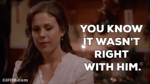 Woman Sitting In Front Of You Know It Wasn't Right Sign GIF