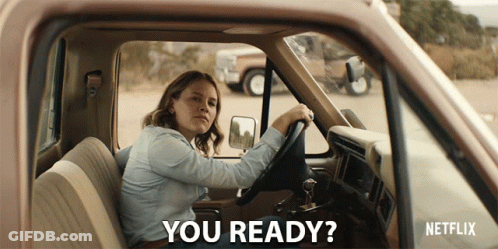 Woman Sitting In Truck Saying You Ready GIF