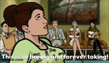 Woman Sitting In Waiting Room This Is So Boring And Forever Taking GIF