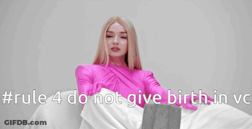 Woman Sitting On Bean Bag Next To Hospital Bed GIF