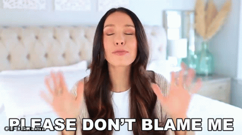 Woman Sitting On Bed Eyes Closed Gesturing GIF