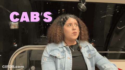 Woman Sitting On Bus With Cab GIF