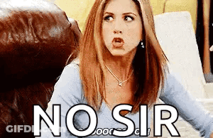 Woman Sitting On Couch No Sir GIF